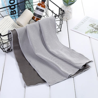 Absorbent Polyester Quick-drying Breathable Cold-skinned Fitness Sports Portable Towel, 30x100 Round Cask, 40x80 Rope Cup, 30x100 Rope Cup, 30x100 Clasp Cup