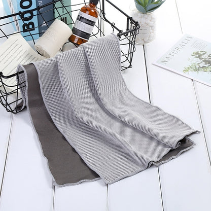 Absorbent Polyester Quick-drying Breathable Cold-skinned Fitness Sports Portable Towel, 30x100 Round Cask, 40x80 Rope Cup, 30x100 Rope Cup, 30x100 Clasp Cup