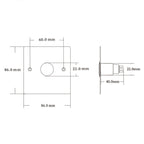 S88622L Metal Stainless Steel Panel with Waterproof Access Control Switch