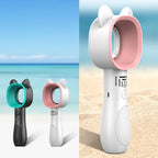 Cartoon Handheld Fan Leafless USB Mini Charging Desktop Portable Fan