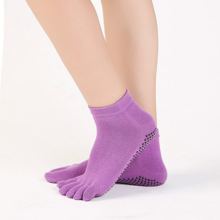 Solid Color Non-slip Sweat-absorbent Yoga Socks Split Toe Socks for Women, Socks Watermelon Red, Socks Blue, Socks Open Toe Black, Socks Open Toe Blue, Socks Open Toe Purple, Socks Open Toe Watermelon Red, Socks Open Toe Gray, Socks Black, Socks Gray  ...