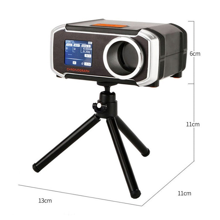 WoSporT LCD Screen Display Chronograph Speed Tester, APP Bluetooth Synchronization Eight Languages Show Speed Measurement