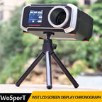 WoSporT LCD Screen Display Chronograph Speed Tester, APP Bluetooth Synchronization Eight Languages Show Speed Measurement