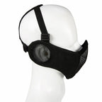 WoSporT Half Face Metal Net Field  Ear Protection Outdoor Cycling Steel Tactical Mask