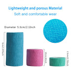 Self-adhesive Elastic Bandage for Sports, 450 x 2.5cm, 450 x 5cm, 450 x 7.5cm, 450 x 10cm
