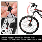 WEST BIKING Wireless Solar Code Table Mountain Road Bike Large Character Code Table Five Language Waterproof Speedometer, WEST BIKING Speedometer