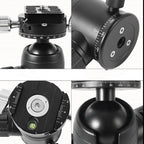 BXIN 720 Degree Panoramic Spherical Gimbal Camera Tripod Professional Spherical Gimbal, 720 Degree Rotation