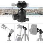 BXIN 720 Degree Panoramic Spherical Gimbal Camera Tripod Professional Spherical Gimbal, 720 Degree Rotation