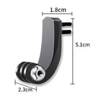 Sports Camera Accessories For GoPro HERO11 Black / HERO9 Black / DJI Osmo Action 3, Center Vertical Bend Arm, Arc Extension Rod, Centered Universal Bend Arm, 1/4 Transfer Head