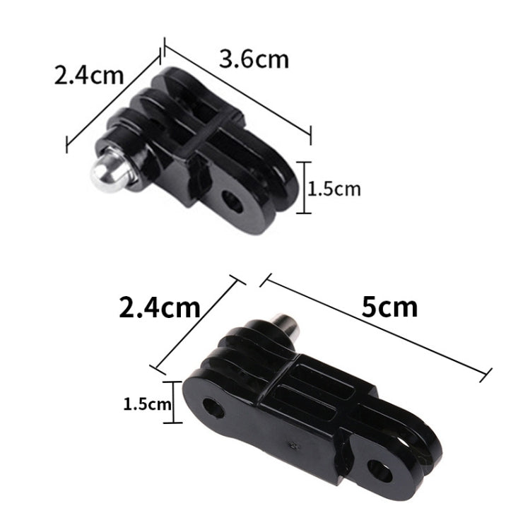 TELESIN Screw Adapter Adjustment Arm For GoPro Hero12 Black / Hero11/10 /9 /8 /7 /6 /5, Insta360 Ace / Ace Pro, DJI Osmo Action 4 and Other Action Cameras, Same Direction Long Adapter, Same Direction Short Adapter, Different Direction Long Adapter     ...