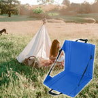 Outdoor Camping Picnic Stand Seat Cushion Folding Moisture-proof Dirty Wear-resistant Cushion, 44 x 43 x 44 Red, 44 x 43 x 44 Blue, 44 x 43 x 44 Black