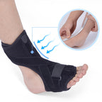 WOOTSHU JM03539 2 in 1 Plantar Fasciitis Splint Sprain Memory Cotton Aluminum Strip Splint Protective Gear + Massage Ball Set, Plantar