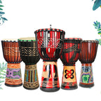 African Drum Children Kindergarten Percussion Instruments Sheepskin Tambourine, Random Delivery, Small 8 In Engraved, Standard 8 In Engraved, Big 8 In Engraved, Small 10 In Engraved, Standard 10 In Engraved, Big 10 In Engraved, Small  12 In Engraved   ...