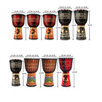 African Drum Children Kindergarten Percussion Instruments Sheepskin Tambourine, Random Delivery, Small 8 In Engraved, Standard 8 In Engraved, Big 8 In Engraved, Small 10 In Engraved, Standard 10 In Engraved, Big 10 In Engraved, Small  12 In Engraved   ...