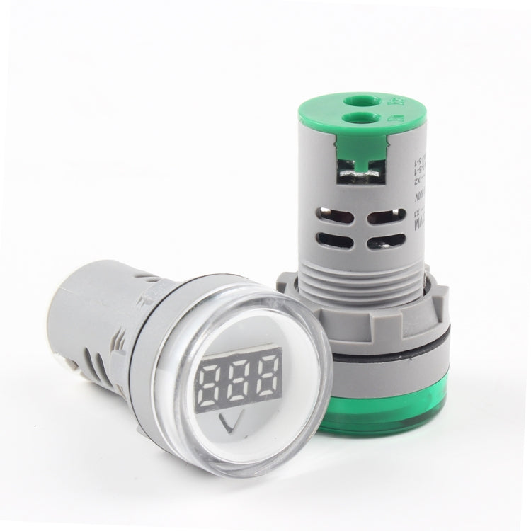 AD16-22DSV  Mini Digital Display 60-500V General Indicator AC Voltmeter, Open Hole: 22mm, 60-500V Red, 60-500V Green, 60-500V Yellow, 60-500V Blue, 60-500V White