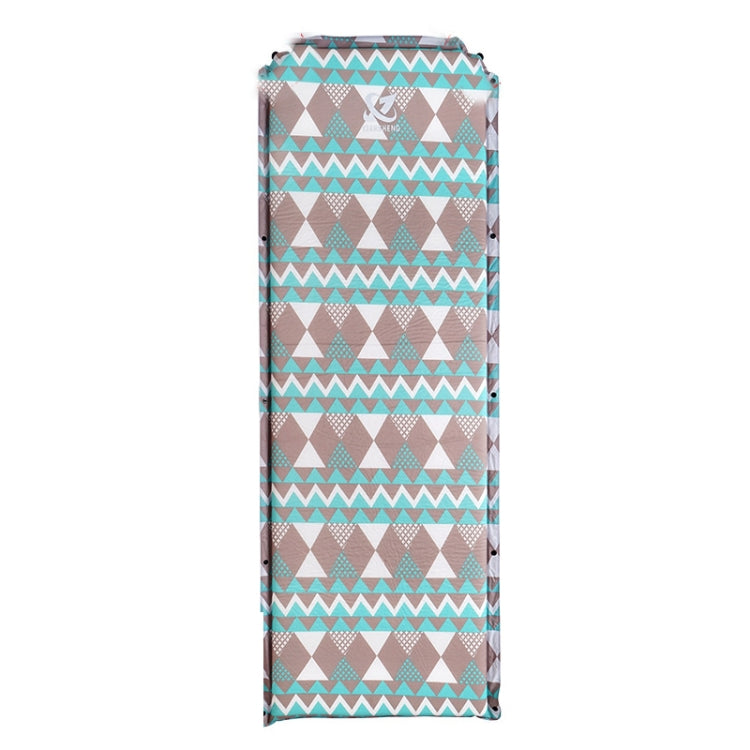 Double Air Hole Automatic Inflatable Pad Outdoor Camping Tent Pad Moisture-Proof Stitched Lunch Break Sleeping Pad, 182x60cm Orange, 182x60cm Navy Blue, 182x60cm Gray Blue, 182x60cm Red Yellow