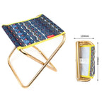 CLS 7075 Aluminum Alloy Fishing Chair Portable Camping Train Stool, Size: 24.8x22.5x27cm, CLS 7075(Ocean), CLS 7075(Scorching Sun), CLS 7075(Black)