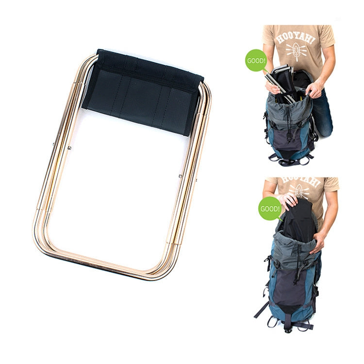 CLS 7075 Aluminum Alloy Fishing Chair Portable Camping Train Stool, Size: 24.8x22.5x27cm, CLS 7075(Ocean), CLS 7075(Scorching Sun), CLS 7075(Black)