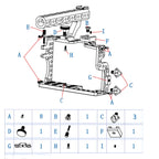 Camera Metal Video Cage Handle Stabilizer for Panasonic LUMIX GH3/GH4