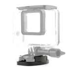 4 Holes Aluminum Quick Release Tripod Mount Base For Sports Camera, Black, Black Embedded Nut