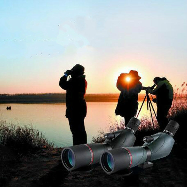 15-45X60 Zoom Single-lens Telescope High-definition Monocular Binoculars Outdoor Bird Watching Target Glasses, 15-45X60 Green, 15-45X60 Black