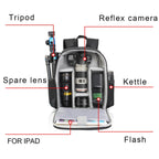 SLR Camera Shoulder Digital Camera Bag Outdoor Lightweight and Durable Nylon Photography Backpack, Small Size, Large Size