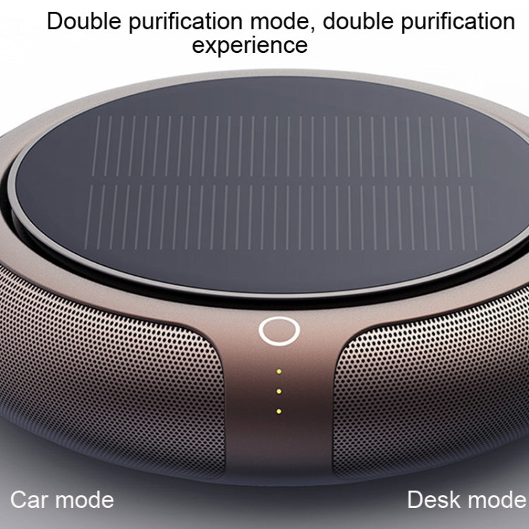 Intelligent Formaldehyde Removal Haze Negative Ion Solar Car Air Purifier, Solar Car Air Purifier(Black), Solar Car Air Purifier(Gold)