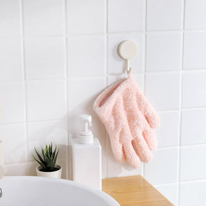 Singe Fast Dry Hair Gloves Quick Drying Coral Velvet Absorbent Gloves