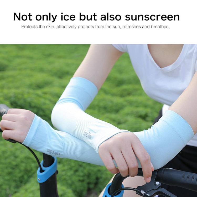 Long Ice Silk Sunscreen Sleeves Cycling Driving Outdoor UV Arm Oversleeve,  Length: 38cm, Ice Silk Arm Oversleeve (White), Ice Silk Arm Oversleeve (Black), Ice Silk Arm Oversleeve (Gray), Ice Silk Arm Oversleeve (Blue), Ice Silk Arm Oversleeve (Pink)  ...