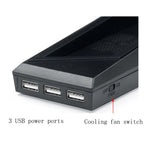 Game Console Radiator And Dual Handle Charging Base For PS4 / PS4 Slim, For PS4 / PS4 Slim