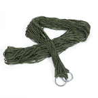 9 Strand Nylon Rope Hammock Portable Camping Leisure Mesh Hammock, 240x80cm Blue, 240x80cm Green, 240x80cm Orange, 240x80cm Red, 240x80cm Military Green