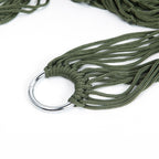 9 Strand Nylon Rope Hammock Portable Camping Leisure Mesh Hammock, 240x80cm Blue, 240x80cm Green, 240x80cm Orange, 240x80cm Red, 240x80cm Military Green