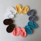 Newborn Babies Photography Props Mini Crocheted Small Slippers, Newborn Size