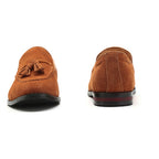 Men Leather Shoes Suede Tassels Slip-on Peas Shoes, 37, 38, 39, 40, 41, 42, 43, 44, 45, 46, 47, 48