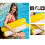 Foldable Double-purpose Backrest Float Hammock with Net, Size:120 x 75cm(Cherry Blossoms Pink), Size:120 x 75cm(Yellow), Size:120 x 75cm(Sky Blue), Size:120 x 75cm(Orange)