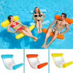 Foldable Double-purpose Backrest Float Hammock with Net, Size:120 x 75cm(Cherry Blossoms Pink), Size:120 x 75cm(Yellow), Size:120 x 75cm(Sky Blue), Size:120 x 75cm(Orange)