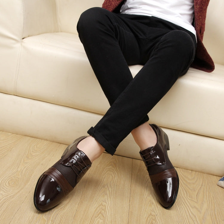 Flat Shoes Breathable Men Business Dress Shoes, 38, 39, 40, 41, 42, 43, 44, 45, 46, 47, 48
