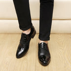 Flat Shoes Breathable Men Business Dress Shoes, 38, 39, 40, 41, 42, 43, 44, 45, 46, 47, 48