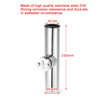 BSET MATEL Marine Hardware 316 Stainless Steel Fishing Rod Seat Yacht Sea Fishing Bracket, 19-26mm, 26-32mm