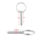 Boat Accessories 316 Stainless Steel Ball Pin Quick Release And Quick Release Safety Pin Spring Steel Ball Pin, Size: 6.3x76mm, 6.3x76mm