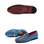 Men Pointed Toe Solid Color Casual Shine Loafer, 37, 38, 39, 40, 41, 42, 43, 44, 45, 46, 47, 48