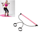 Pilates Stick Yoga Fitness Equipment Sports Stretching Band, Pink, Purple