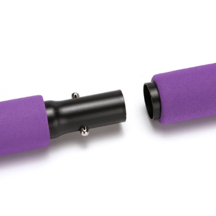 Pilates Stick Yoga Fitness Equipment Sports Stretching Band, Pink, Purple