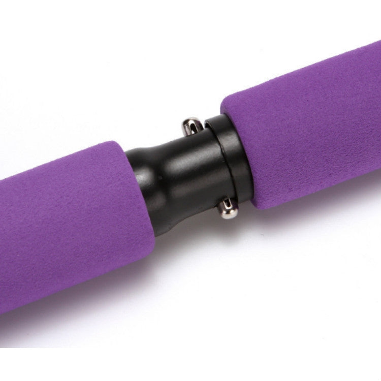Pilates Stick Yoga Fitness Equipment Sports Stretching Band, Pink, Purple