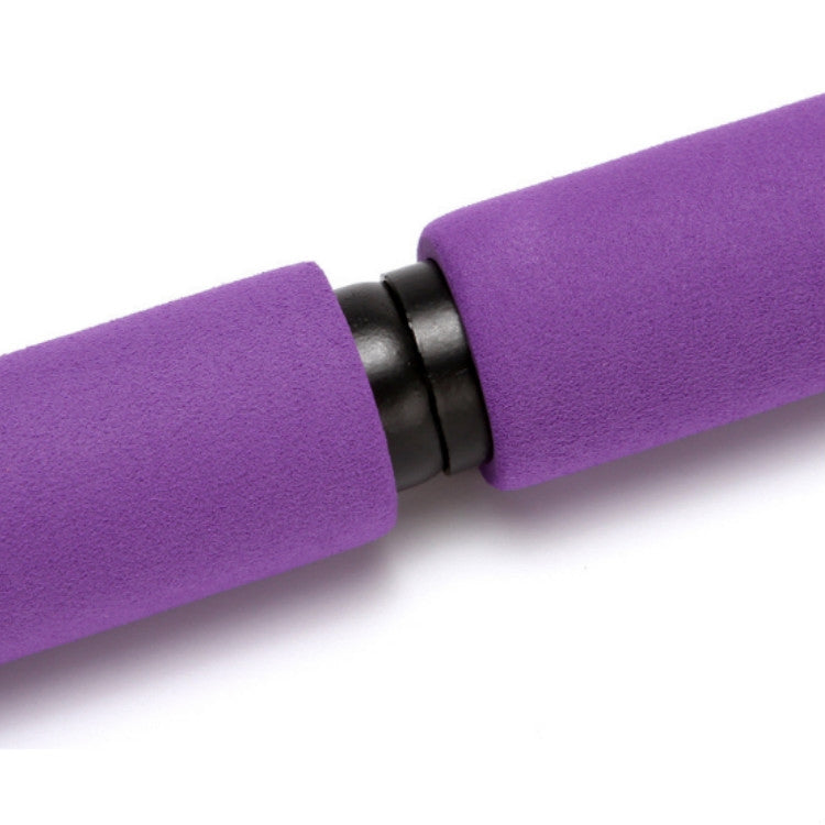 Pilates Stick Yoga Fitness Equipment Sports Stretching Band, Pink, Purple