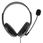 Bilateral Large Headphones PS4 Host Internet Voice Chat Headset for PS4, Large Headphones