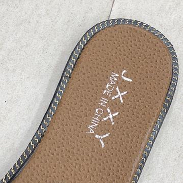 Lotus Leaf Edge Beach Flat Bottom Sandals Slippers, 35, 36, 37, 38, 39, 40