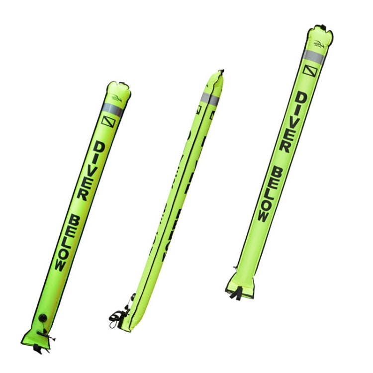 210D Nylon Automatic Seal Safety Signal Diving Mark Diving Buoy, 120 x 15cm, 120 x 18cm, 150 x 15cm, 150 x 18cm, 180 x 15cm, 180 x 18cm