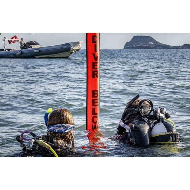 210D Nylon Automatic Seal Safety Signal Diving Mark Diving Buoy, 120 x 15cm, 120 x 18cm, 150 x 15cm, 150 x 18cm, 180 x 15cm, 180 x 18cm