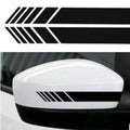 10 PCS Simple Rearview Mirror Car Stickers Rearview Mirror Personality Scratches Reflective Car Stickers, D5